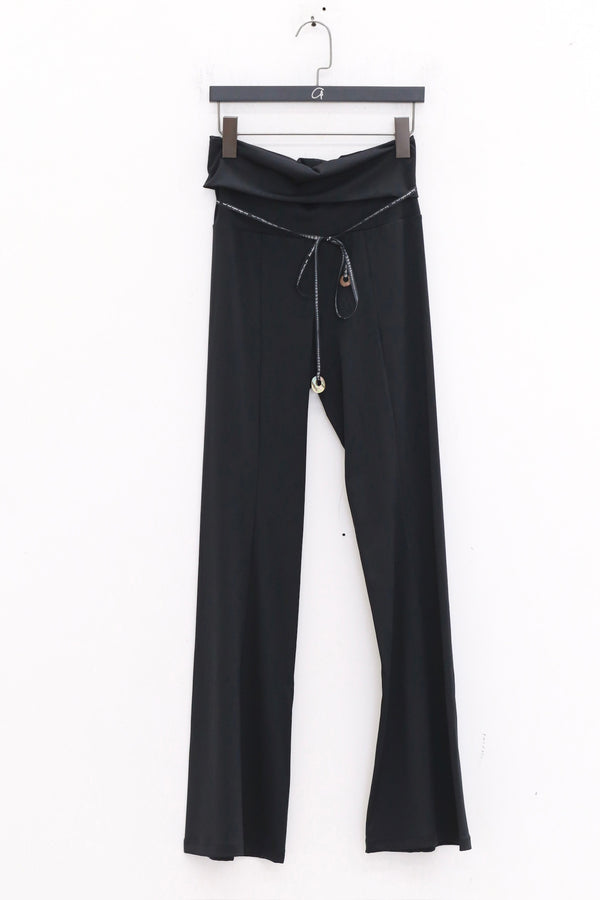 RUI built 25 autumn and winter embroidery hollow overalls RUI-RAW25WV09-Onyx black